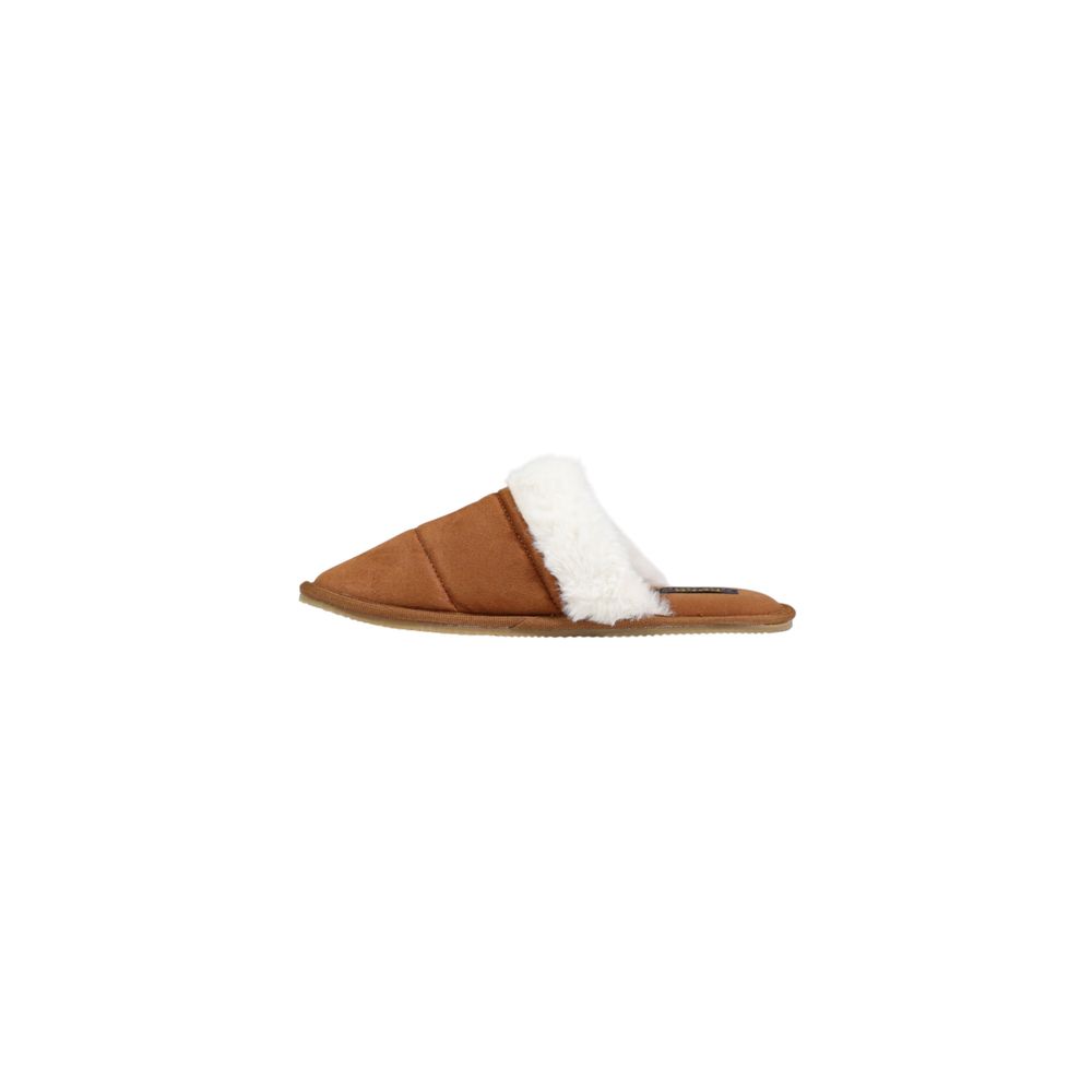 Ralph Lauren Brown Textile Slippers Ralph Lauren