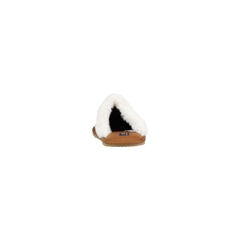 Ralph Lauren Brown Textile Slippers Ralph Lauren