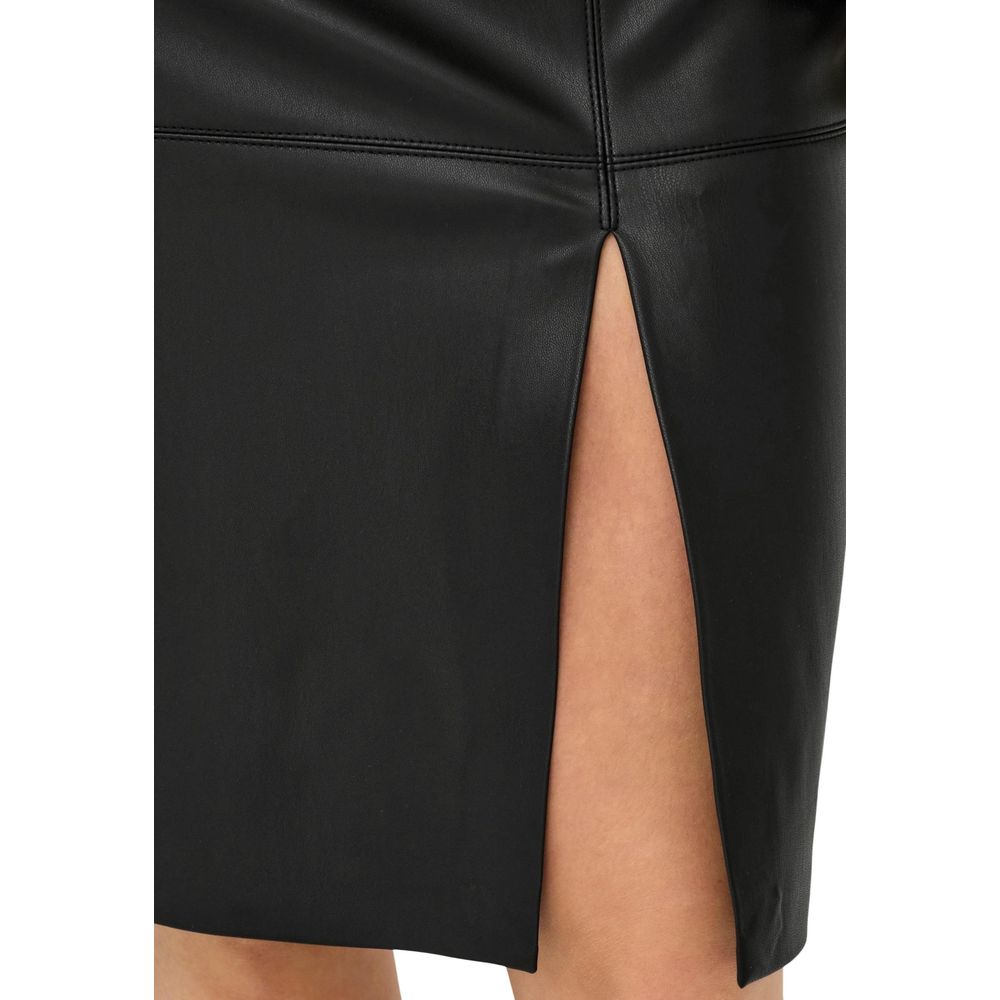 Only Black Polyester Long Skirt Only