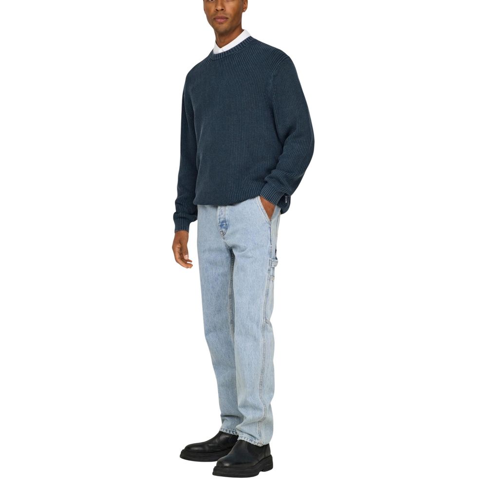 Only & Sons Blue Cotton Relaxed Fit Jeans Only & Sons