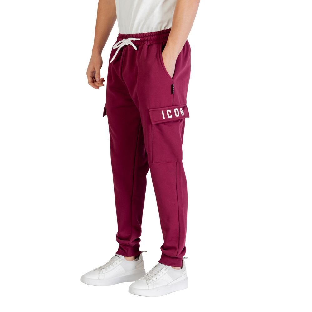 Icon Bordeaux Cotton Joggers Workout Pants Icon