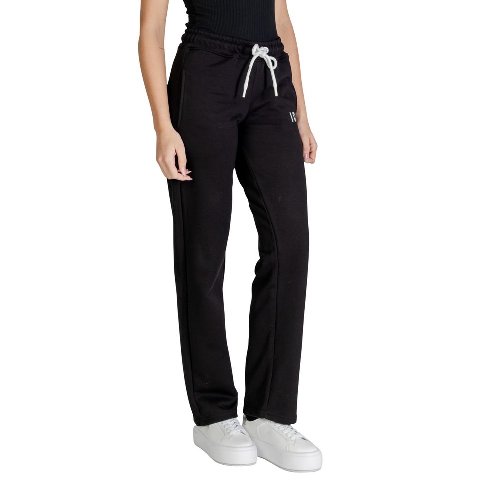 Icon Black Cotton Joggers Workout Pants Icon