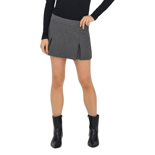 Jacqueline De Yong Gray Polyester Shorts Jacqueline De Yong