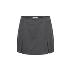 Gray polyester shorts from Jacqueline De Yong with a relaxed fit and casual style, shown on a model.