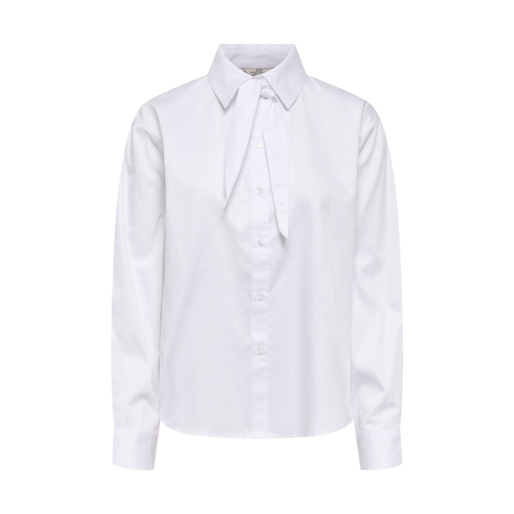 Jacqueline De Yong White Cotton Blouse Jacqueline De Yong