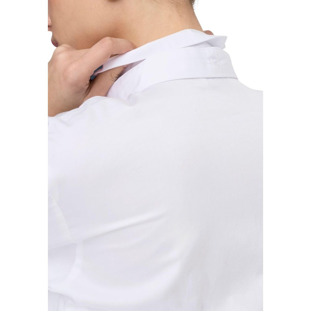 Jacqueline De Yong White Cotton Blouse Jacqueline De Yong