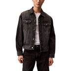 Calvin Klein Jeans Black Cotton Denim Jacket - Eljoys Fashion 
