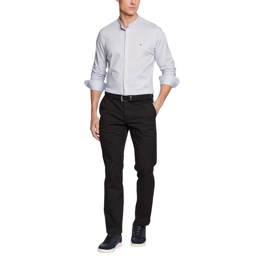 Tommy Hilfiger Black Recycled Cotton Casual Pants Tommy Hilfiger
