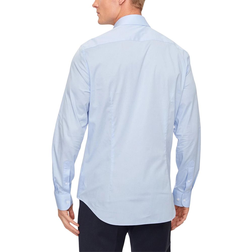 Tommy Hilfiger Blue Organic Cotton Dress Shirt Tommy Hilfiger