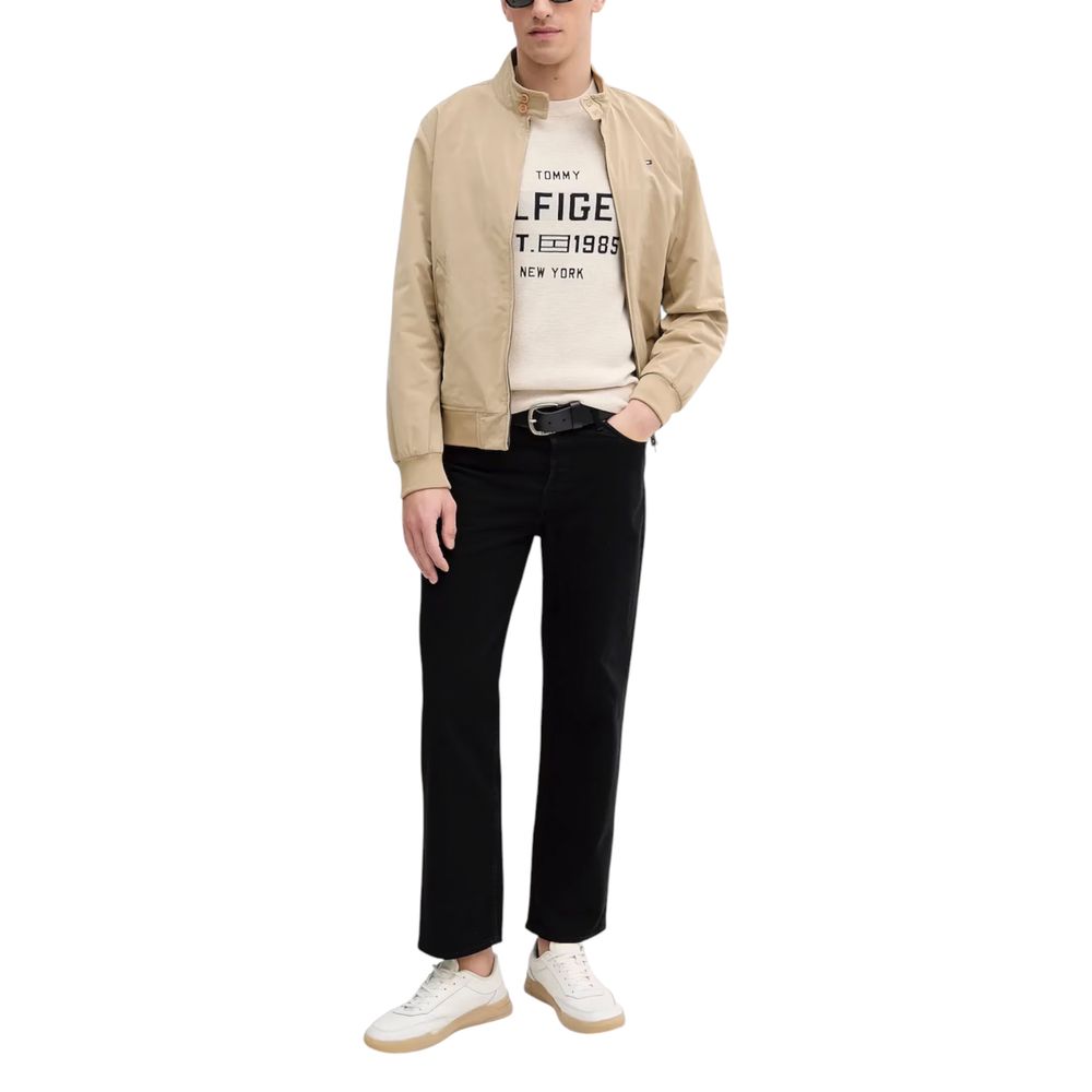 Tommy Hilfiger Beige Organic Cotton Sweatshirt Tommy Hilfiger