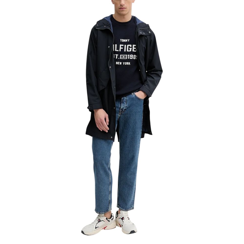 Tommy Hilfiger Blue Organic Cotton Sweatshirt Tommy Hilfiger
