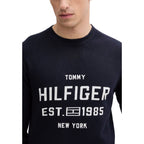 Tommy Hilfiger Blue Organic Cotton Sweatshirt Tommy Hilfiger