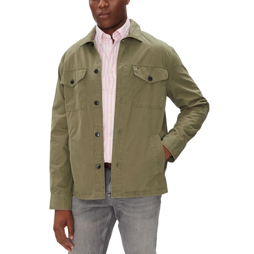 Tommy Hilfiger Bicolor Recycled Cotton Coat Tommy Hilfiger