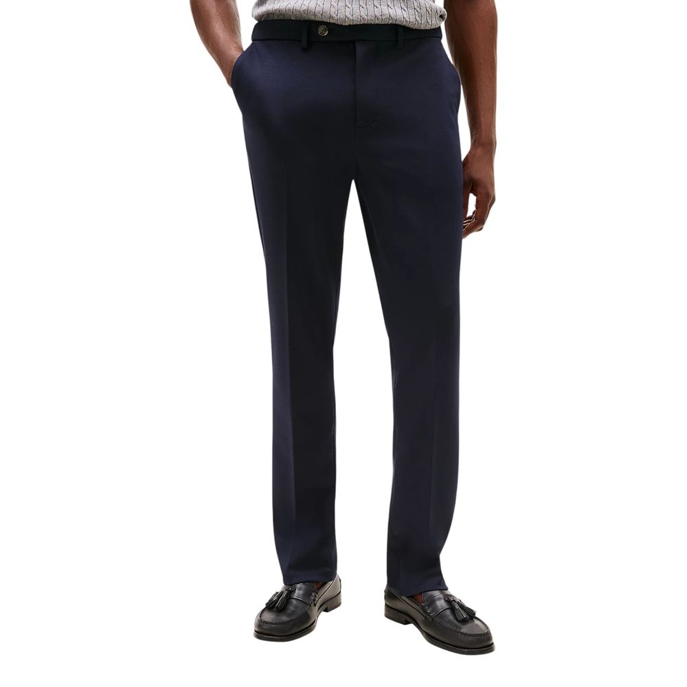 Tommy Hilfiger Blue Recycled Polyester Dress Pants Tommy Hilfiger