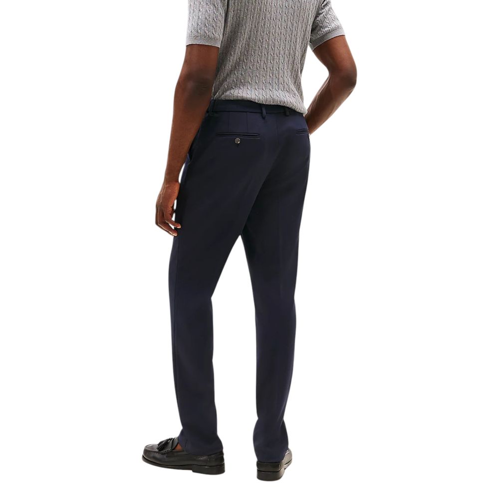 Tommy Hilfiger Blue Recycled Polyester Dress Pants Tommy Hilfiger