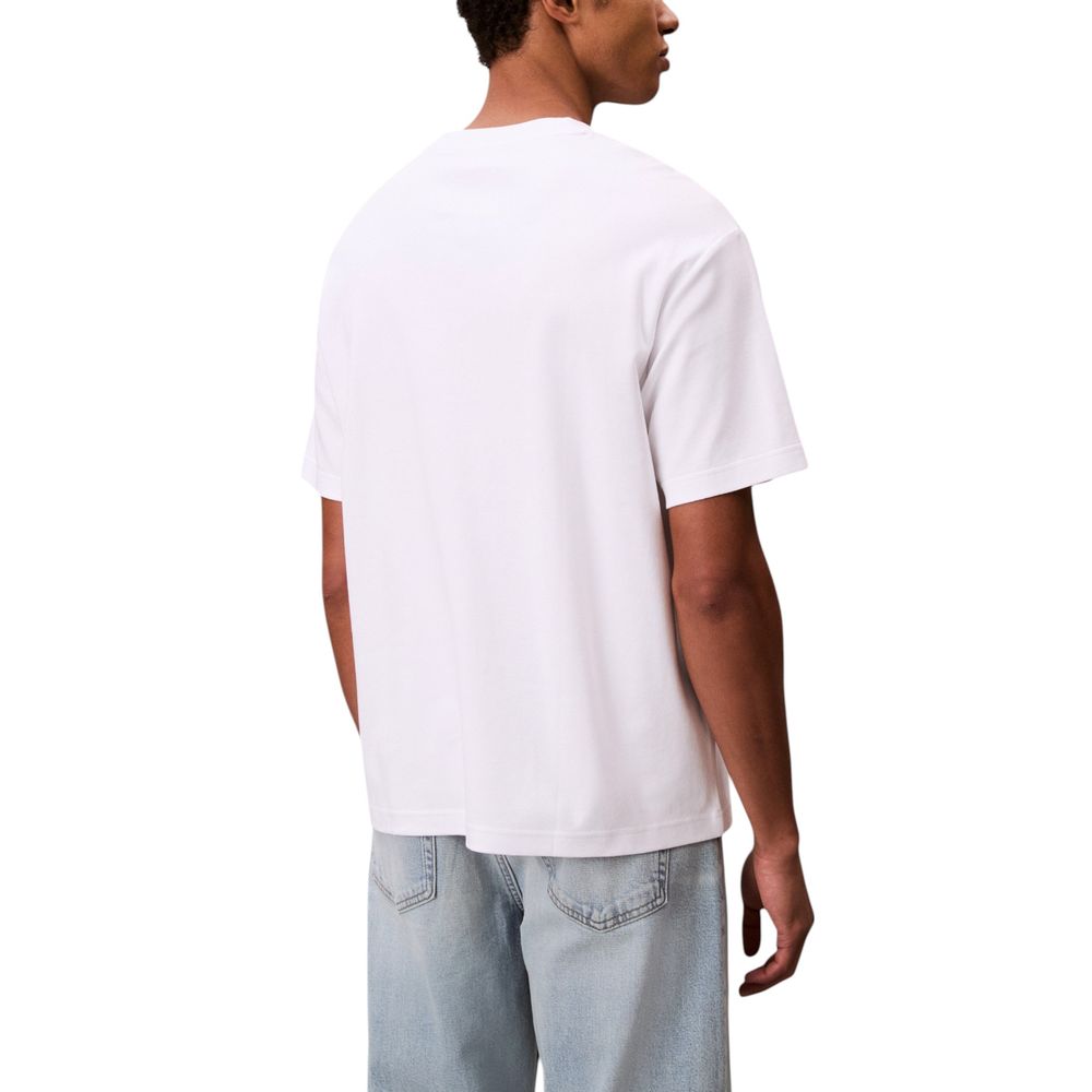 Calvin Klein White Cotton T-Shirt Calvin Klein