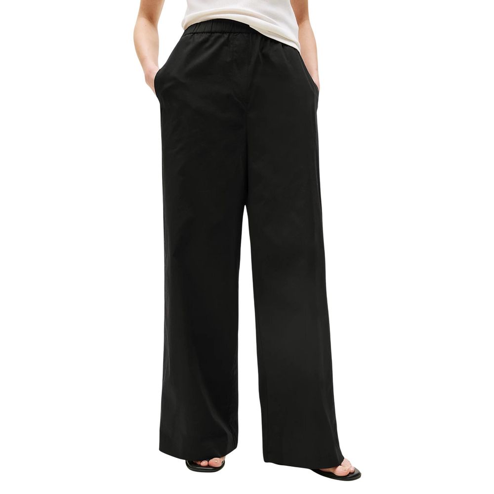 Tommy Hilfiger Black Organic Cotton Casual Pants Tommy Hilfiger