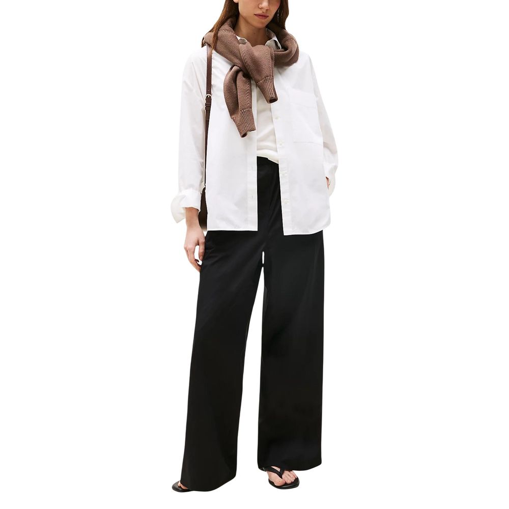 Tommy Hilfiger Black Organic Cotton Casual Pants Tommy Hilfiger