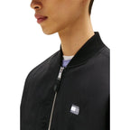 Tommy Hilfiger Jeans Black Recycled Cotton Bomber Tommy Hilfiger Jeans