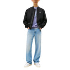 Tommy Hilfiger Jeans Black Recycled Cotton Bomber Tommy Hilfiger Jeans