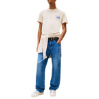 Tommy Hilfiger Jeans Beige Recycled Cotton T-Shirt Tommy Hilfiger Jeans