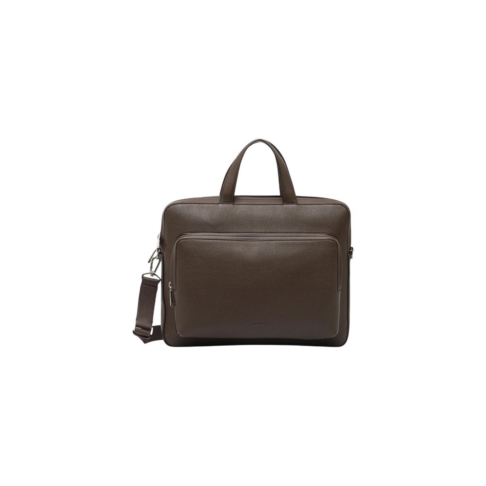 Calvin Klein Brown Polyethylene Briefcase Calvin Klein