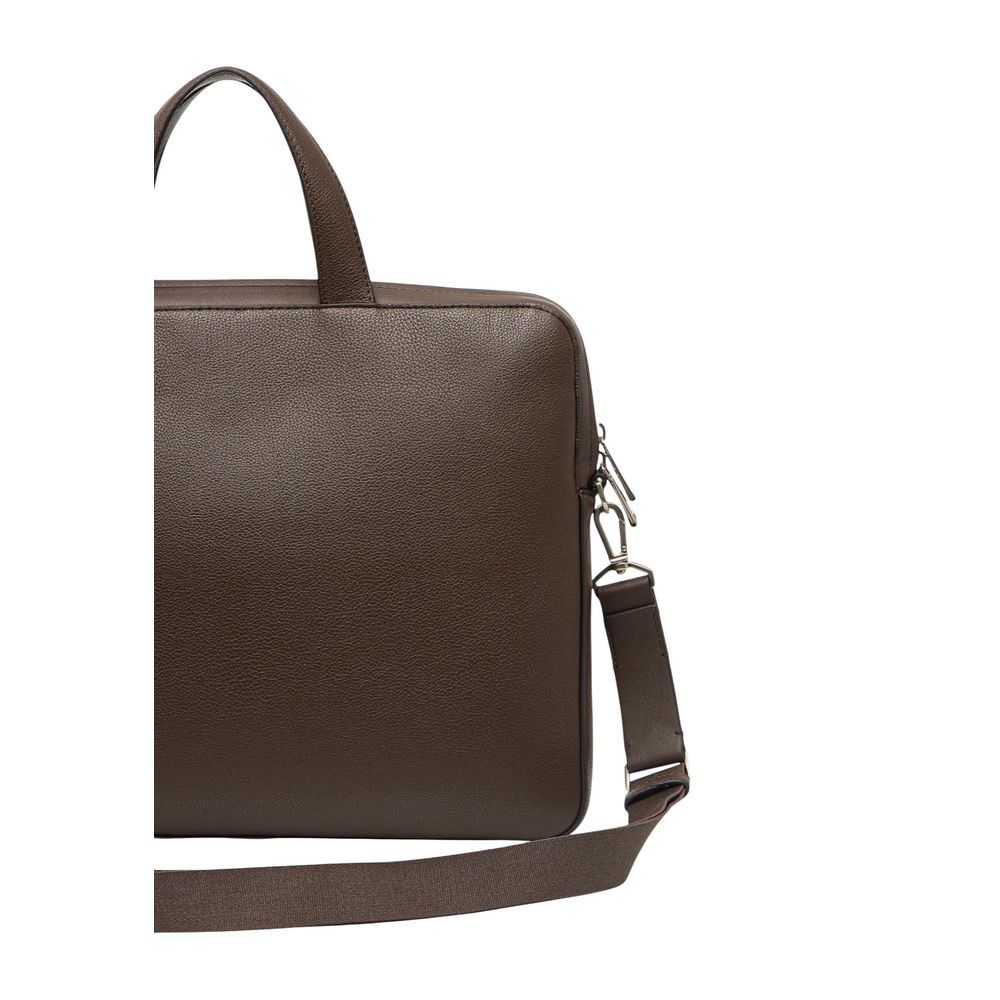 Calvin Klein Brown Polyethylene Briefcase Calvin Klein