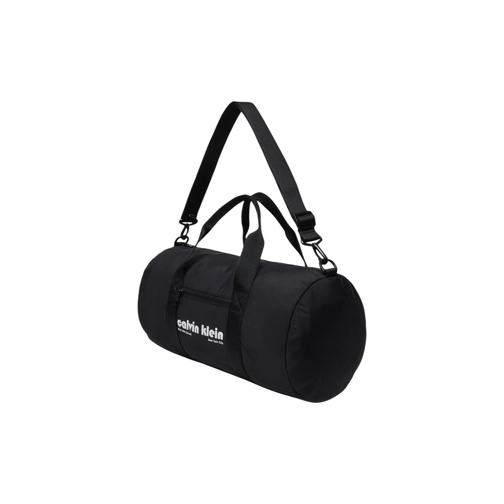 Calvin Klein Black Recycled Polyester Duffel Bag Calvin Klein