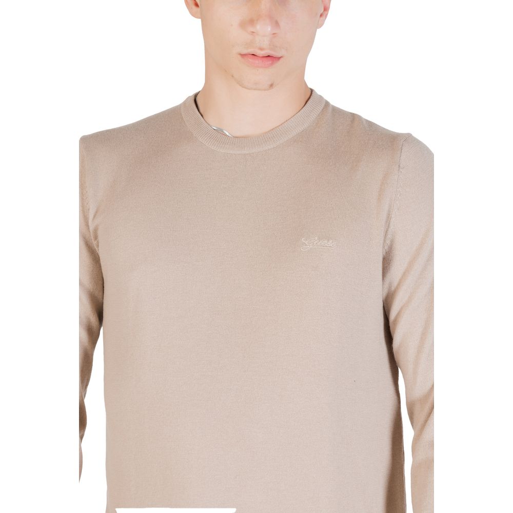 Guess Beige Polyester Sweatshirt Guess