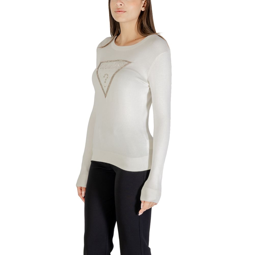 Guess Cream Viscose Sweatshirt Guess