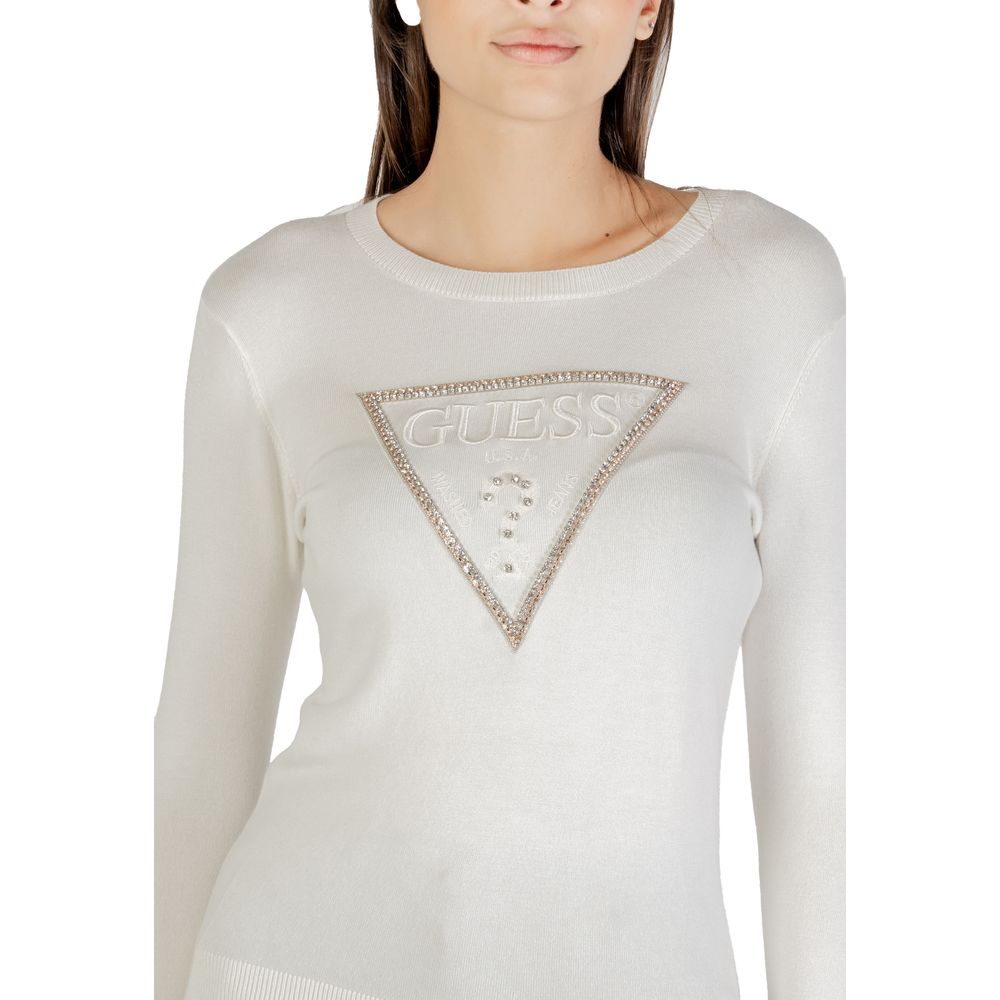 Guess Cream Viscose Sweatshirt Guess