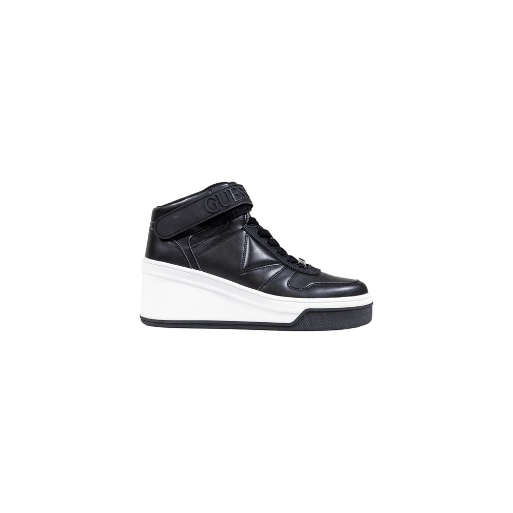 Guess Black Polyethylene Platform Sneakers Guess