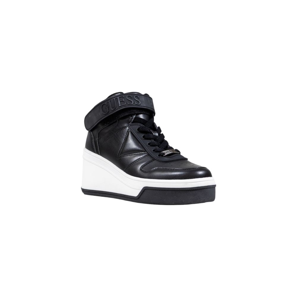 Guess Black Polyethylene Platform Sneakers Guess