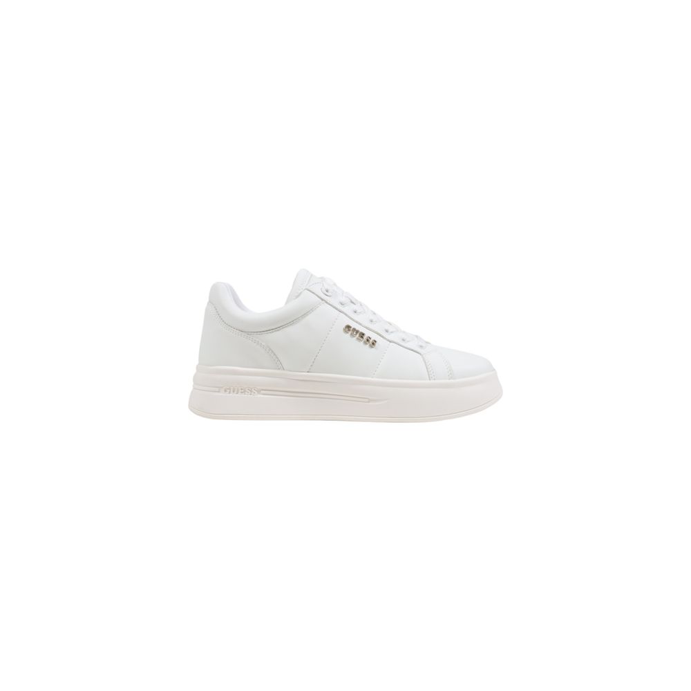 Guess White Polyethylene Platform Sneakers Guess