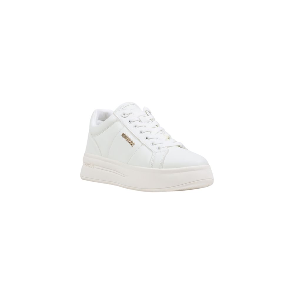Guess White Polyethylene Platform Sneakers Guess
