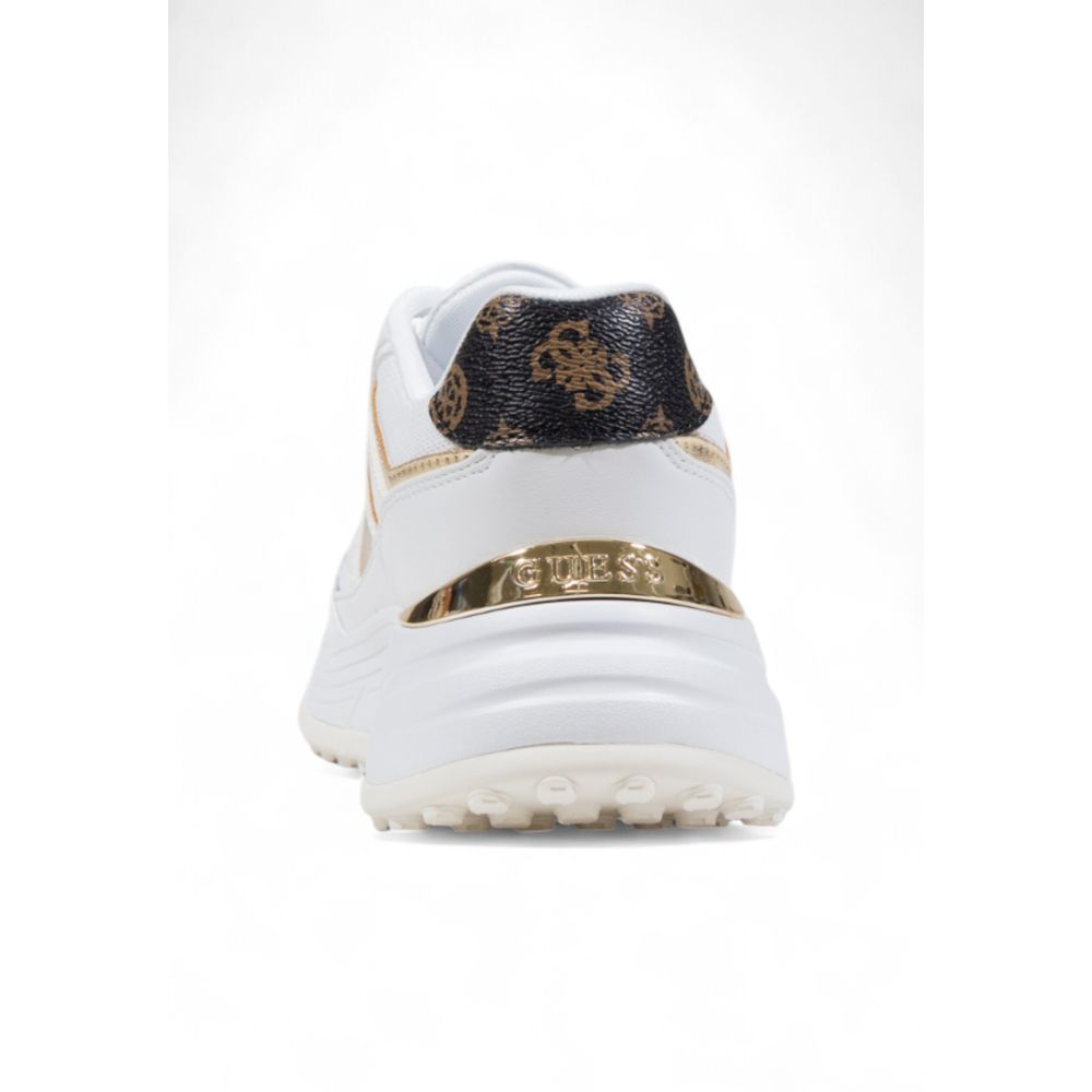 Guess White Polyethylene Chunky Sneakers Guess