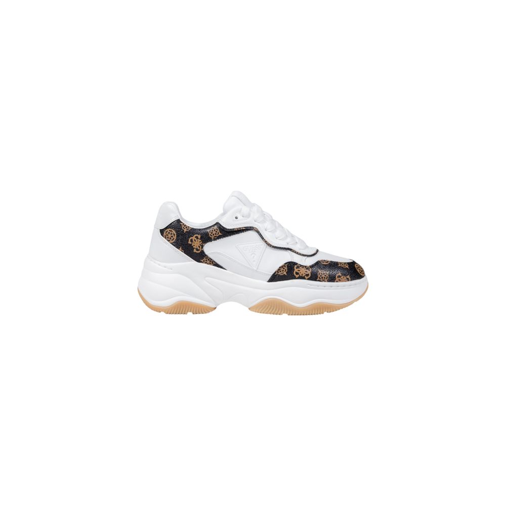 Guess White Polyethylene Chunky Sneakers Guess