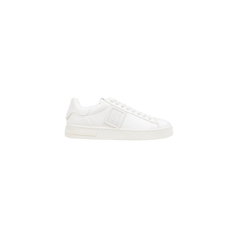 Armani Exchange White Polyester Low Top Sneakers Armani Exchange