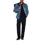 Armani Exchange Blue Denim Shirt Armani Exchange