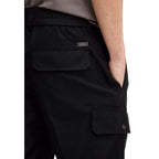 Armani Exchange Black Polyester Casual Pants Armani Exchange