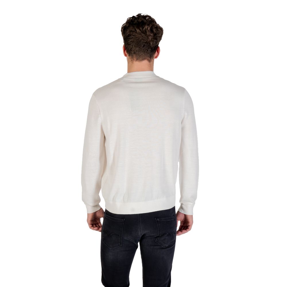 Armani Exchange White Marabou Sweatshirt Armani Exchange