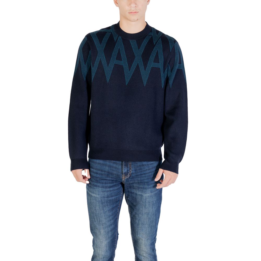 Armani Exchange Black Marabou Sweatshirt Armani Exchange
