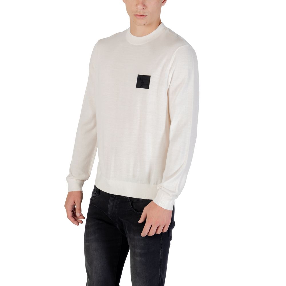 Armani Exchange White Marabou Sweatshirt Armani Exchange