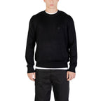 Armani Exchange Black Viscose Sweatshirt Armani Exchange