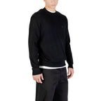 Armani Exchange Black Viscose Sweatshirt Armani Exchange