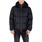 Armani Exchange Blue Polyamide Coat Armani Exchange