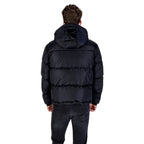 Armani Exchange Blue Polyamide Coat Armani Exchange
