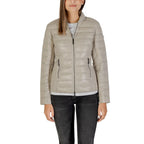 Armani Exchange Beige Polyamide Coat Armani Exchange