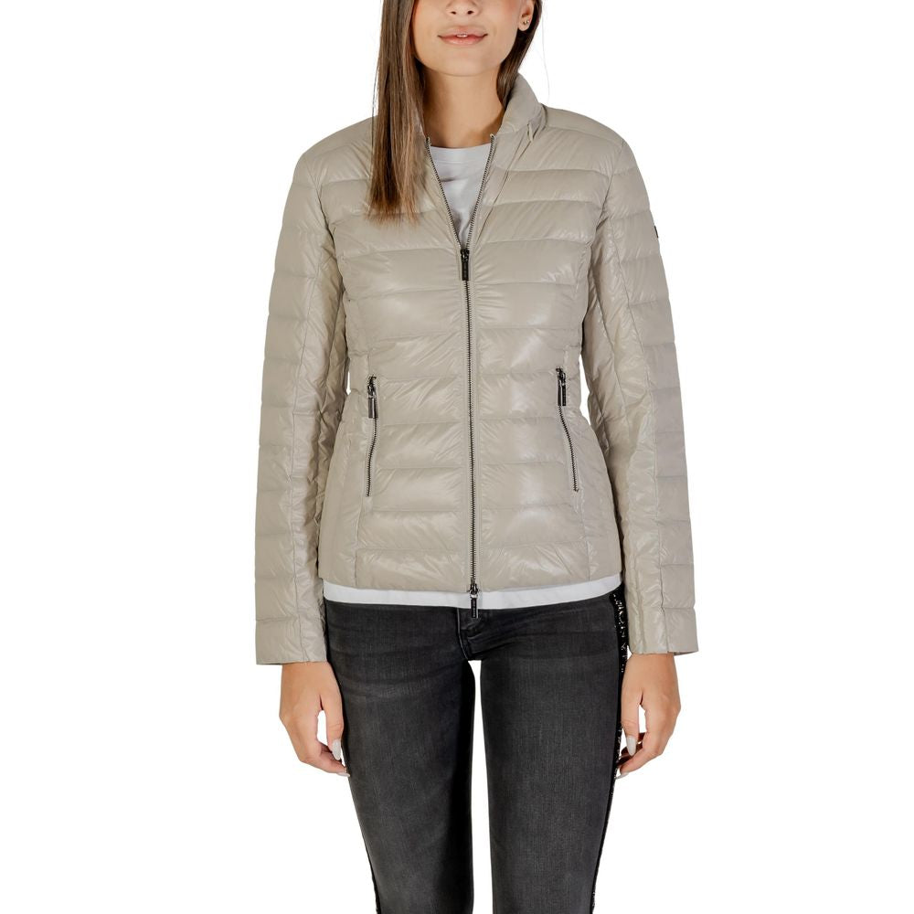 Armani Exchange Beige Polyamide Coat Armani Exchange