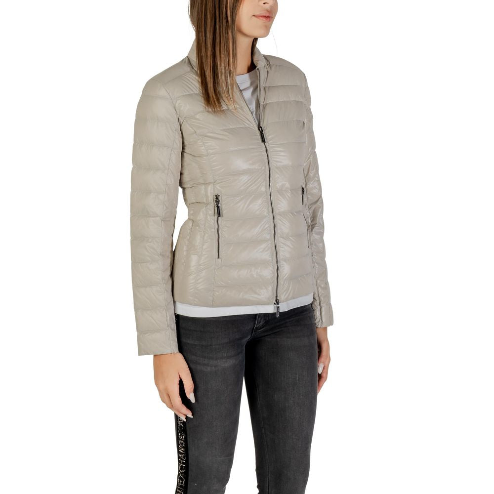 Armani Exchange Beige Polyamide Coat Armani Exchange